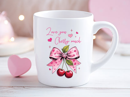 Love You Cherry Much - Valentines Coquette PNG Sublimation