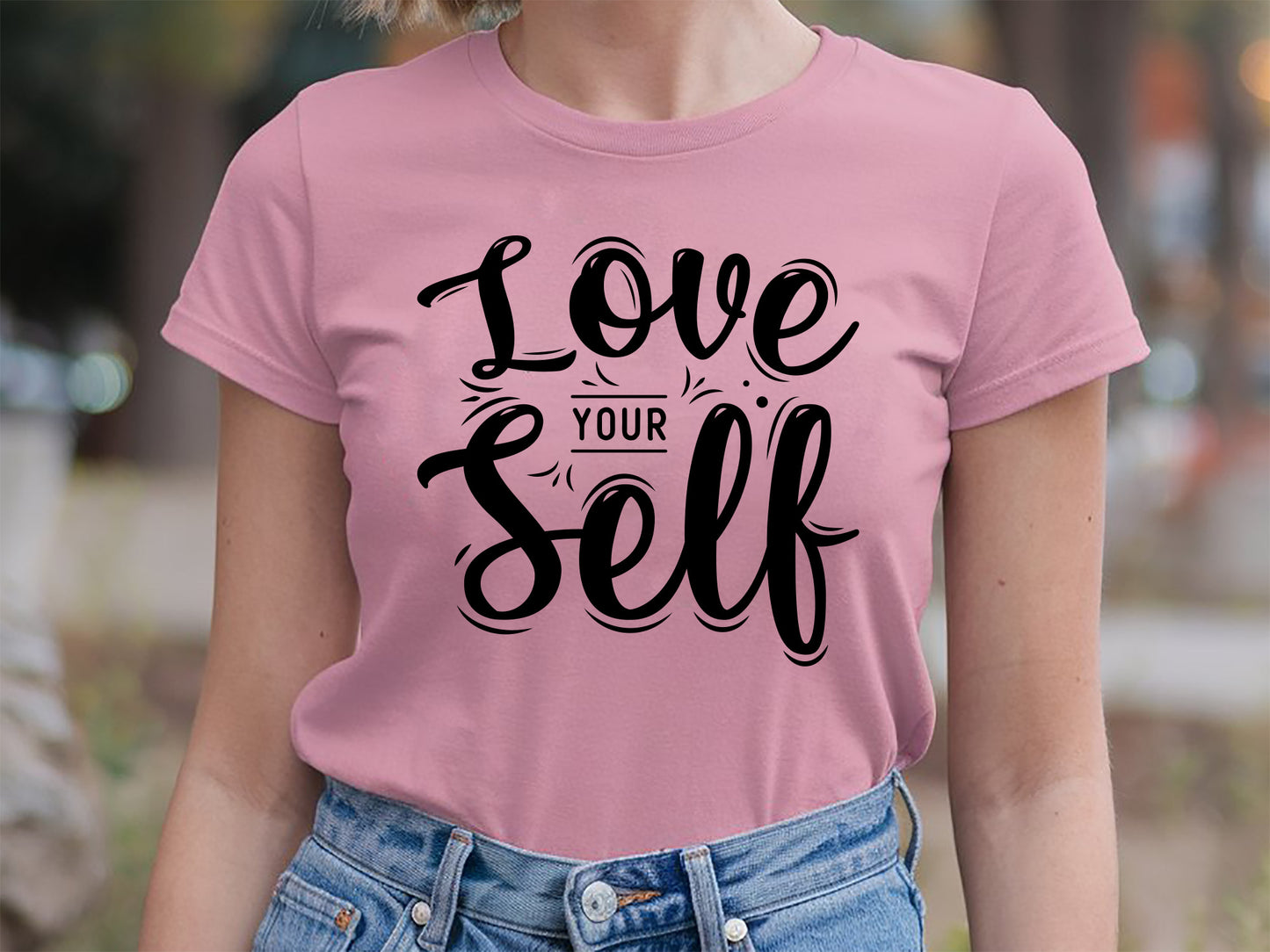 Love Yourself - Vibrant Girl Power SVG File