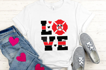 Love, Cricut Firefighter SVG Design