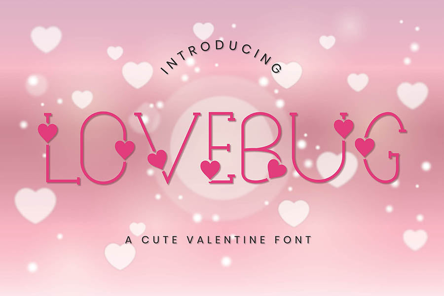 Lovebug - A Cute Valentine Display Font