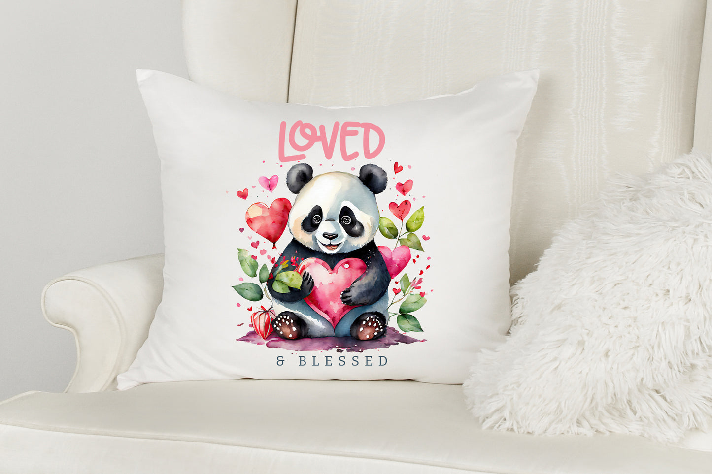 Loved and Blessed - Valentines Sublimation PNG