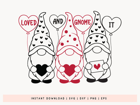 Loved and Gnome It - Valentine SVG File