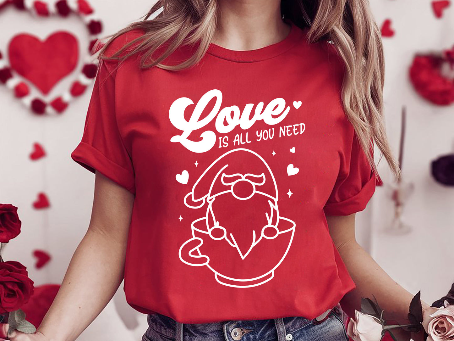 Love is All You Need - Gnome Valentine SVG