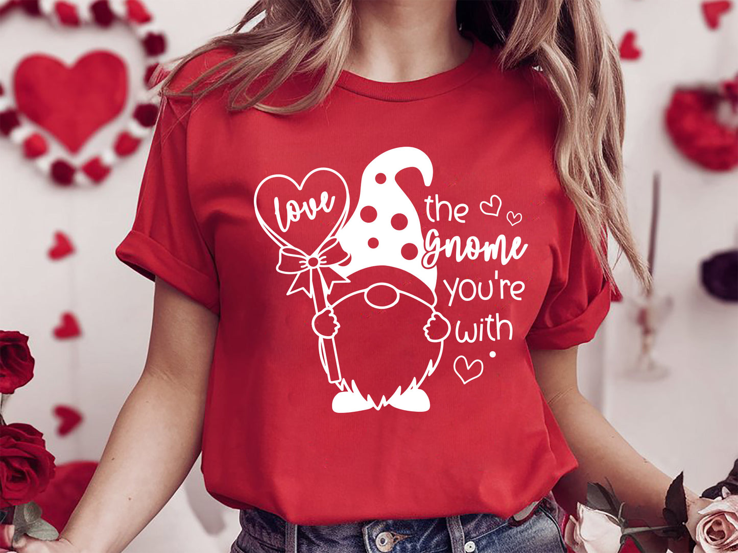 Love the Gnome You're with - Valentines SVG Craft