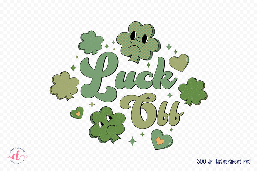 Luck Off, St Patrick's Day Shirt Retro, Sublimation