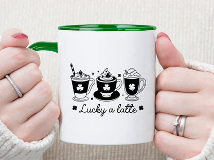 Lucky A Latte, St Patrick's Day Design SVG