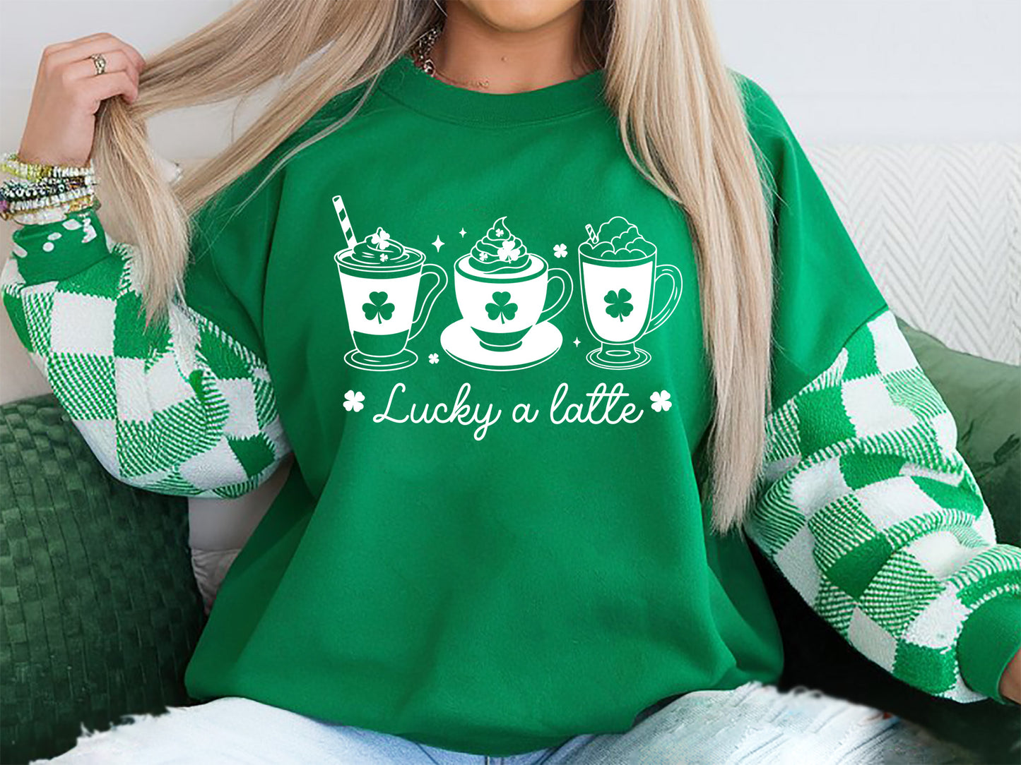 Lucky A Latte, St Patrick's Day Design SVG