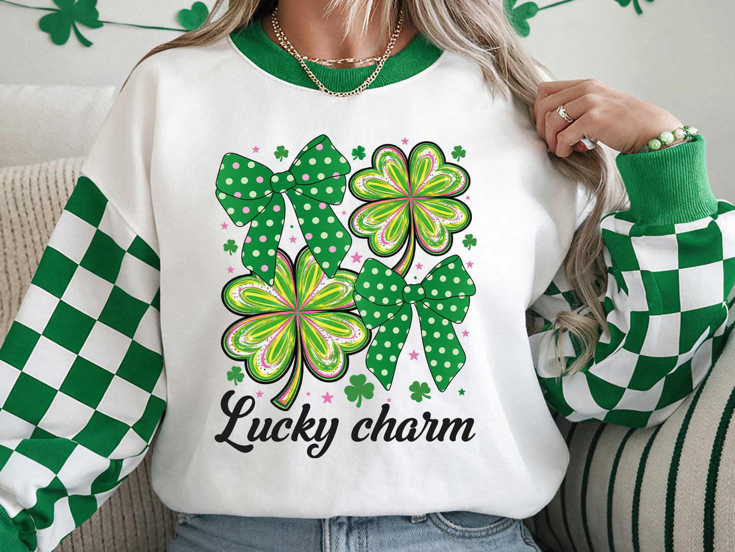 Lucky Charm, Coquette St Patrick's Day Sublimation
