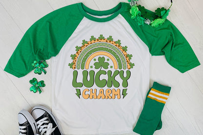 Lucky Charm, Retro St Patricks Day Sublimation Transfer