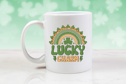 Lucky Charm, Retro St Patricks Day Sublimation Transfer