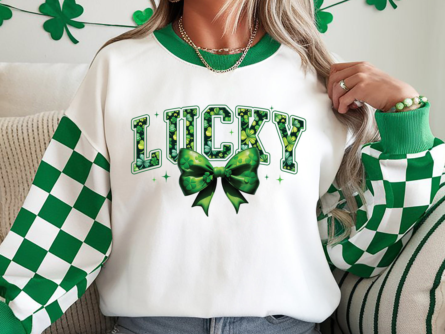 Lucky Coquette St Patrick's Day Sublimation Design