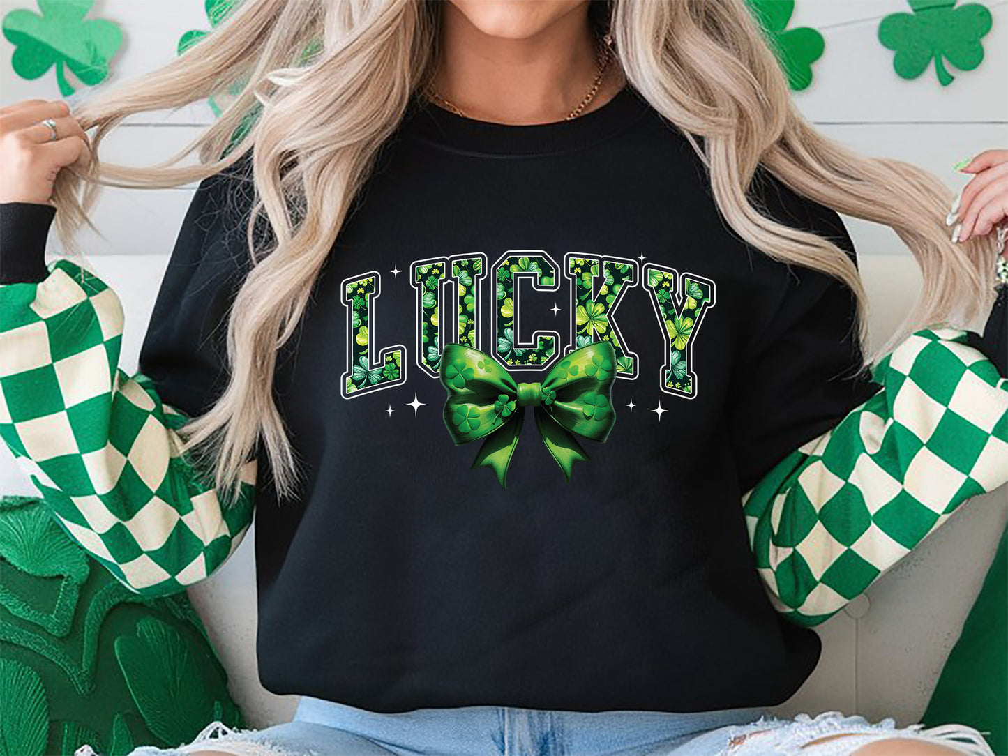 Lucky Coquette St Patrick's Day Sublimation Design