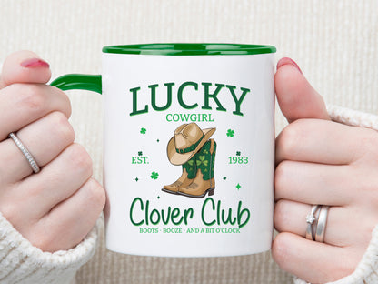 Lucky Cowgirl Clover Club, St Patrick's Day Sublimation