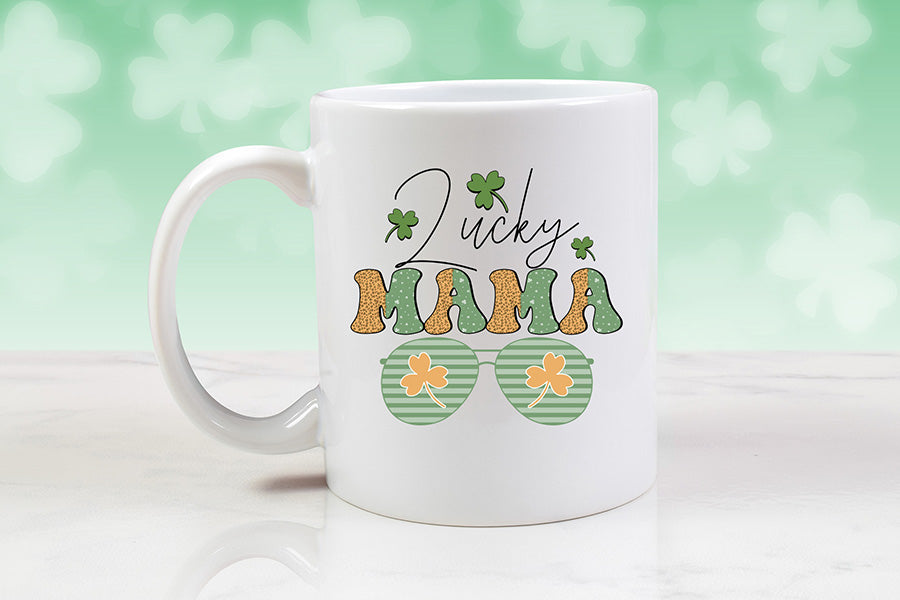 Lucky Mama Sweatshirt, Retro St Patrick's Day Sublimation