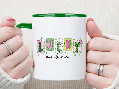 Lucky Vibes, Preppy St Patricks Day Sublimation