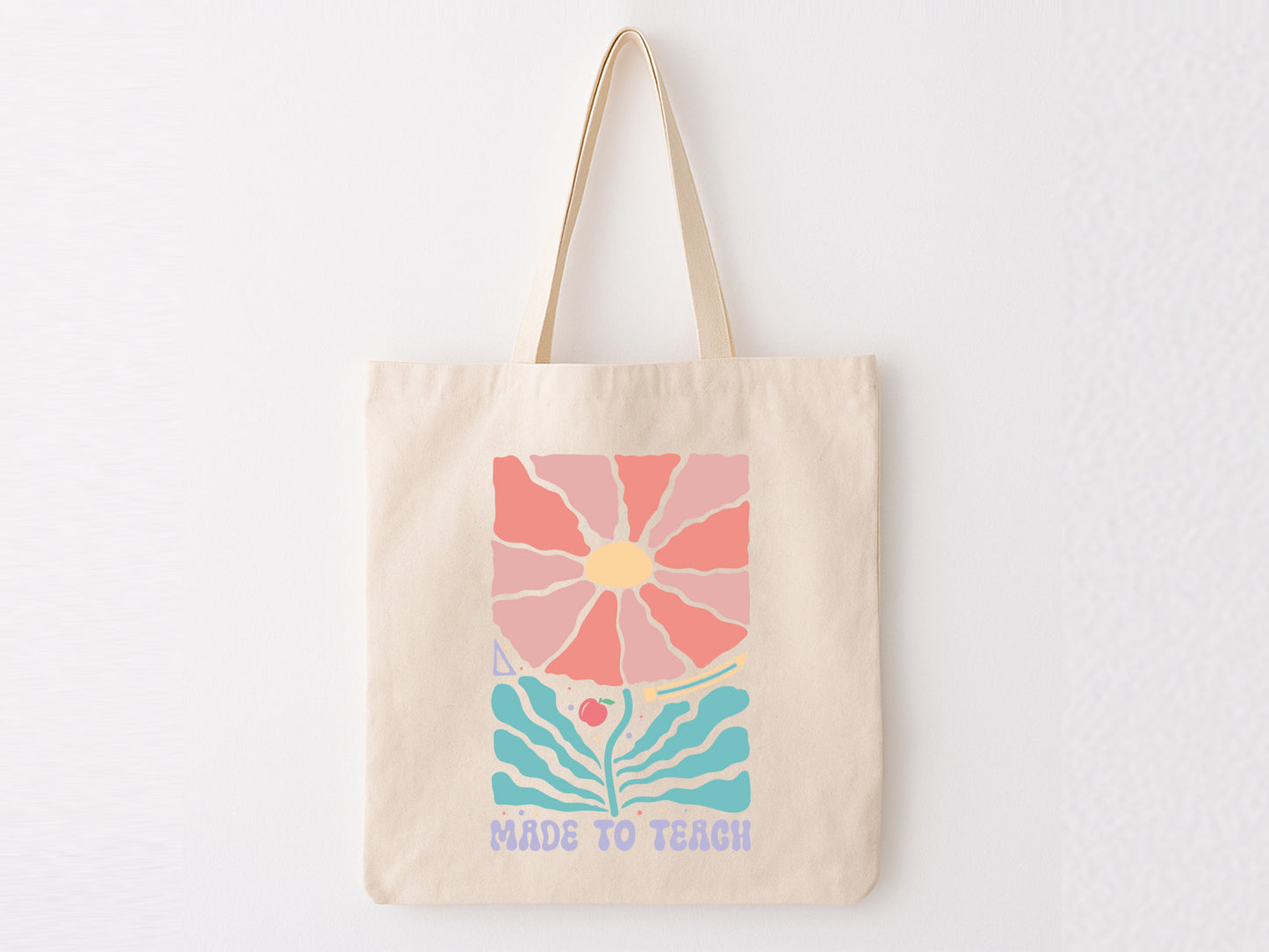 Made To Teach, Boho Floral Teacher SVG PNG