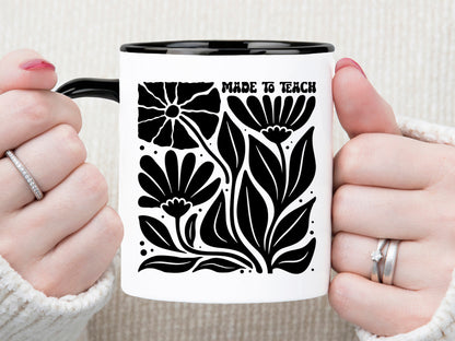 Made to Teach, Boho Floral Teacher SVG Funny