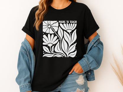Made to Teach, Boho Floral Teacher SVG Funny