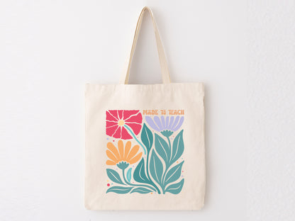 Made to Teach, Boho Floral Teacher SVG Funny