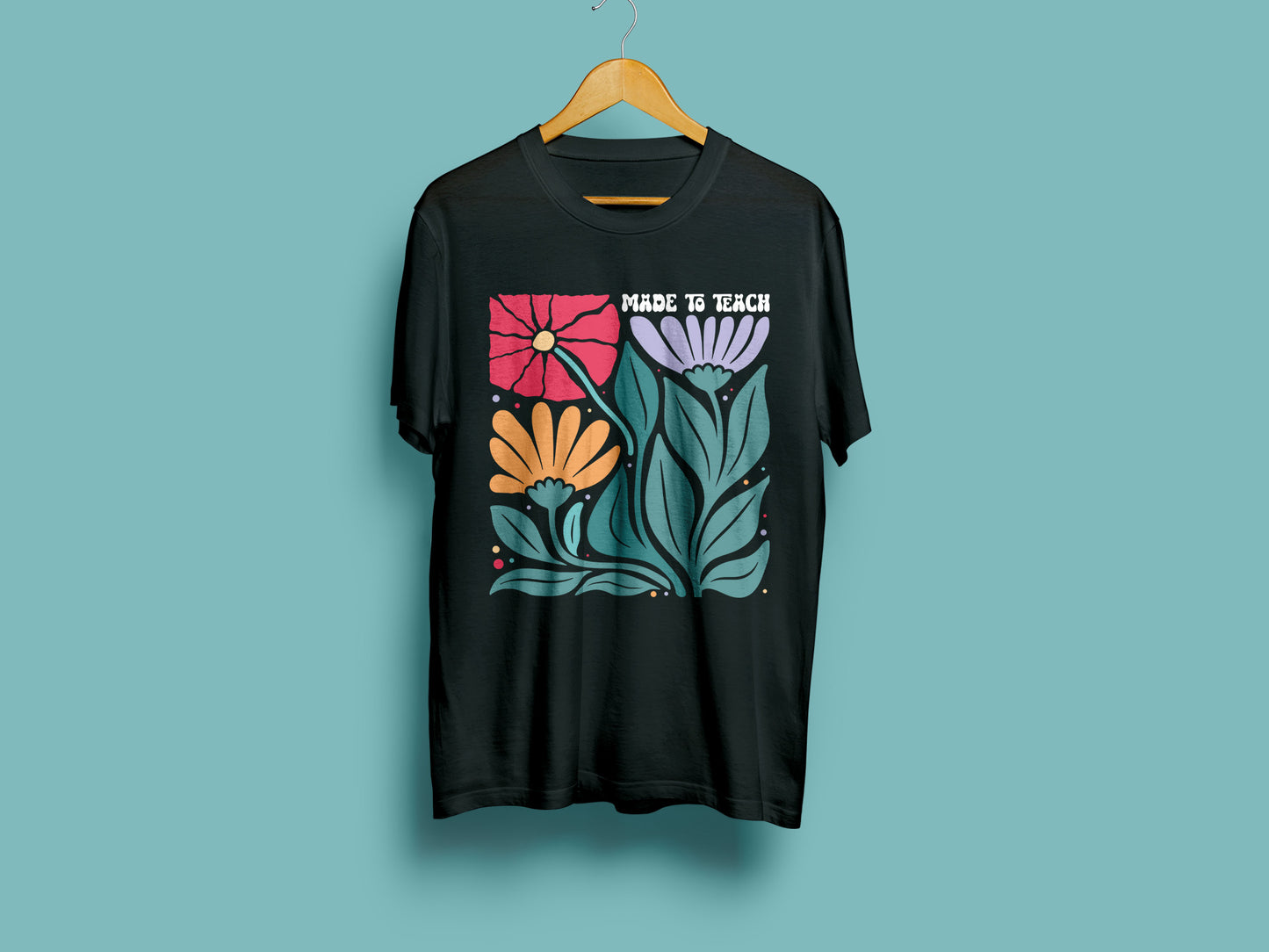 Made to Teach, Boho Floral Teacher SVG Funny