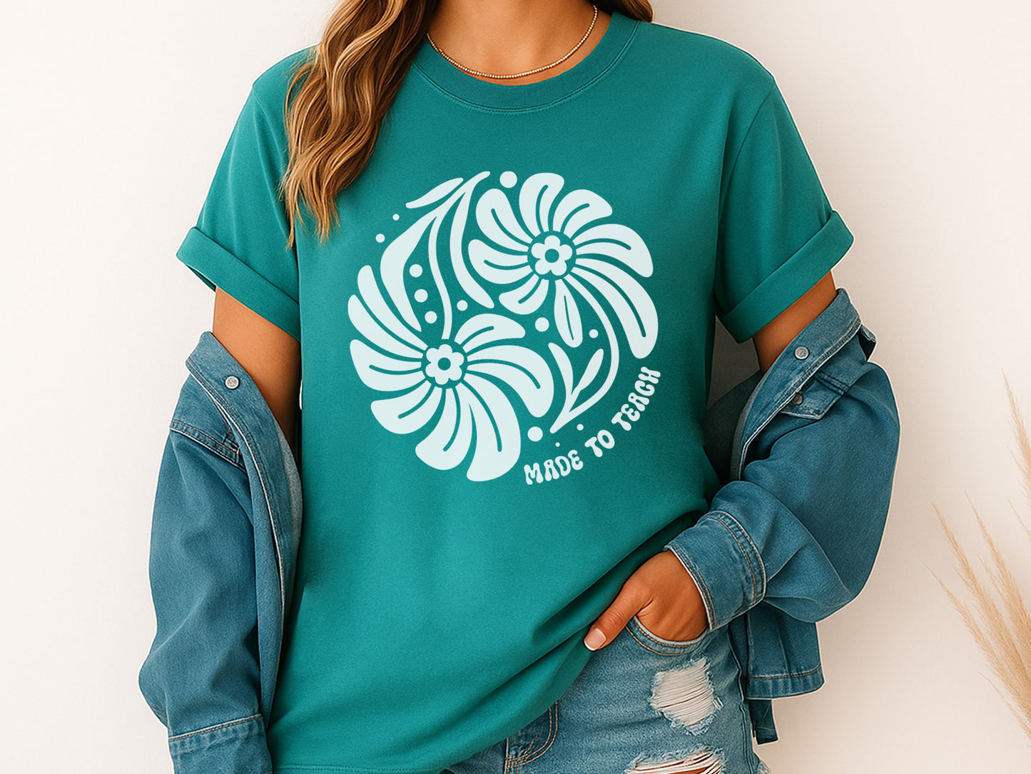 Made to Teach, Cricut Teacher Boho Floral SVG