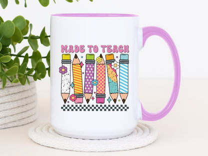 Made to Teach, Groovy Teacher Sublimation Transfer