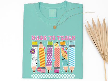 Made to Teach, Groovy Teacher Sublimation Transfer