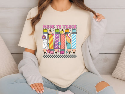 Made to Teach, Groovy Teacher Sublimation Transfer