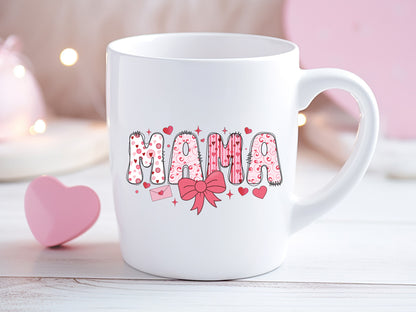 Mama - Coquette Valentine Sublimation PNG Design