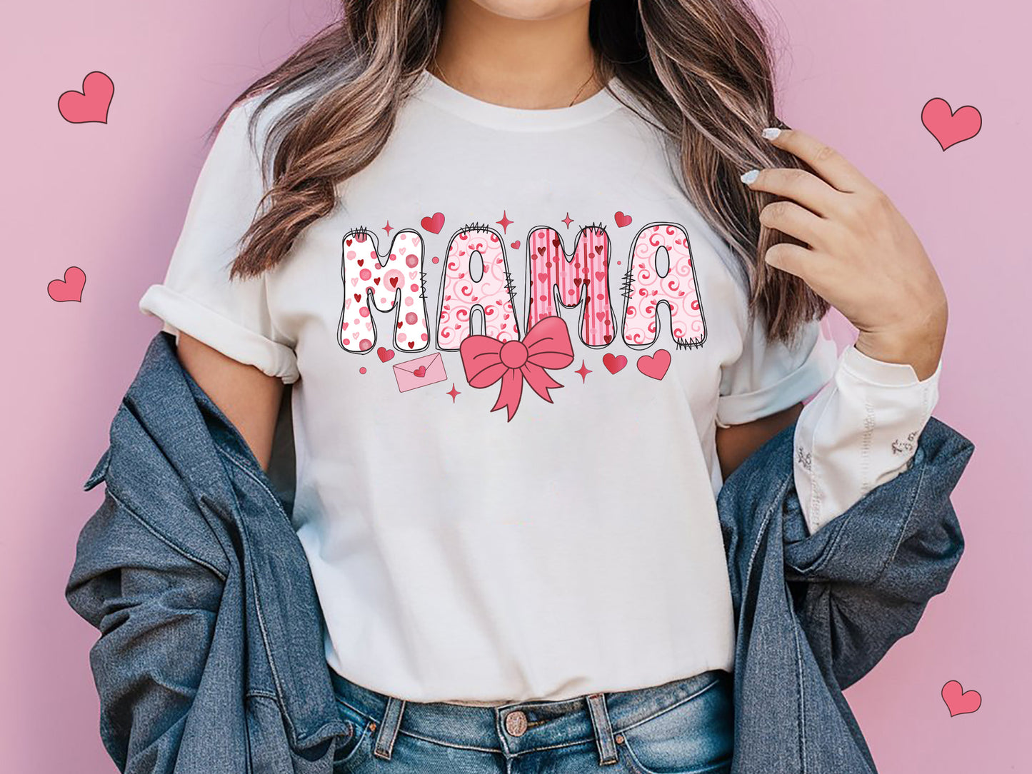 Mama - Coquette Valentine Sublimation PNG Design