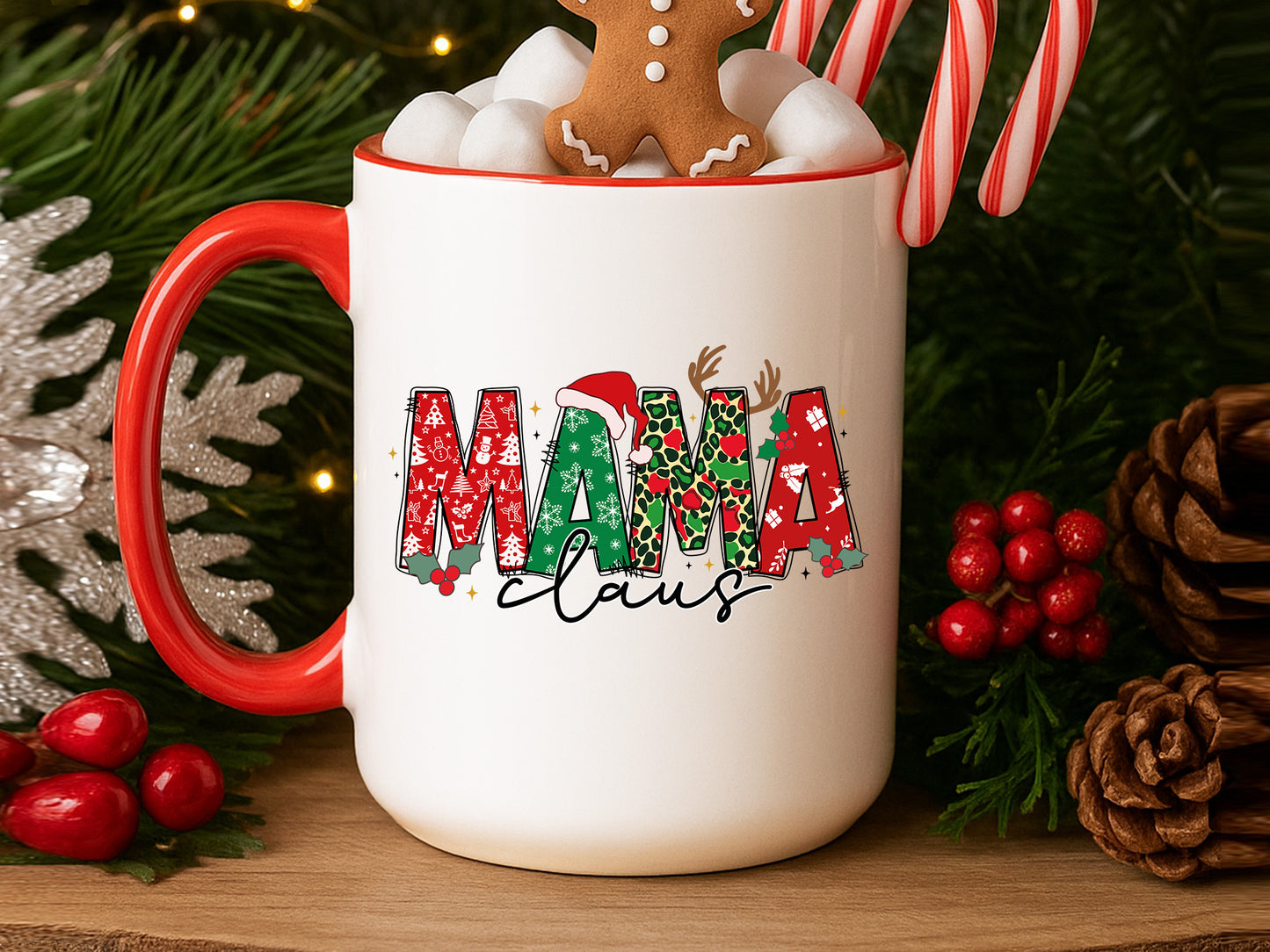 Mama Claus, Christmas PNG Sublimation Design