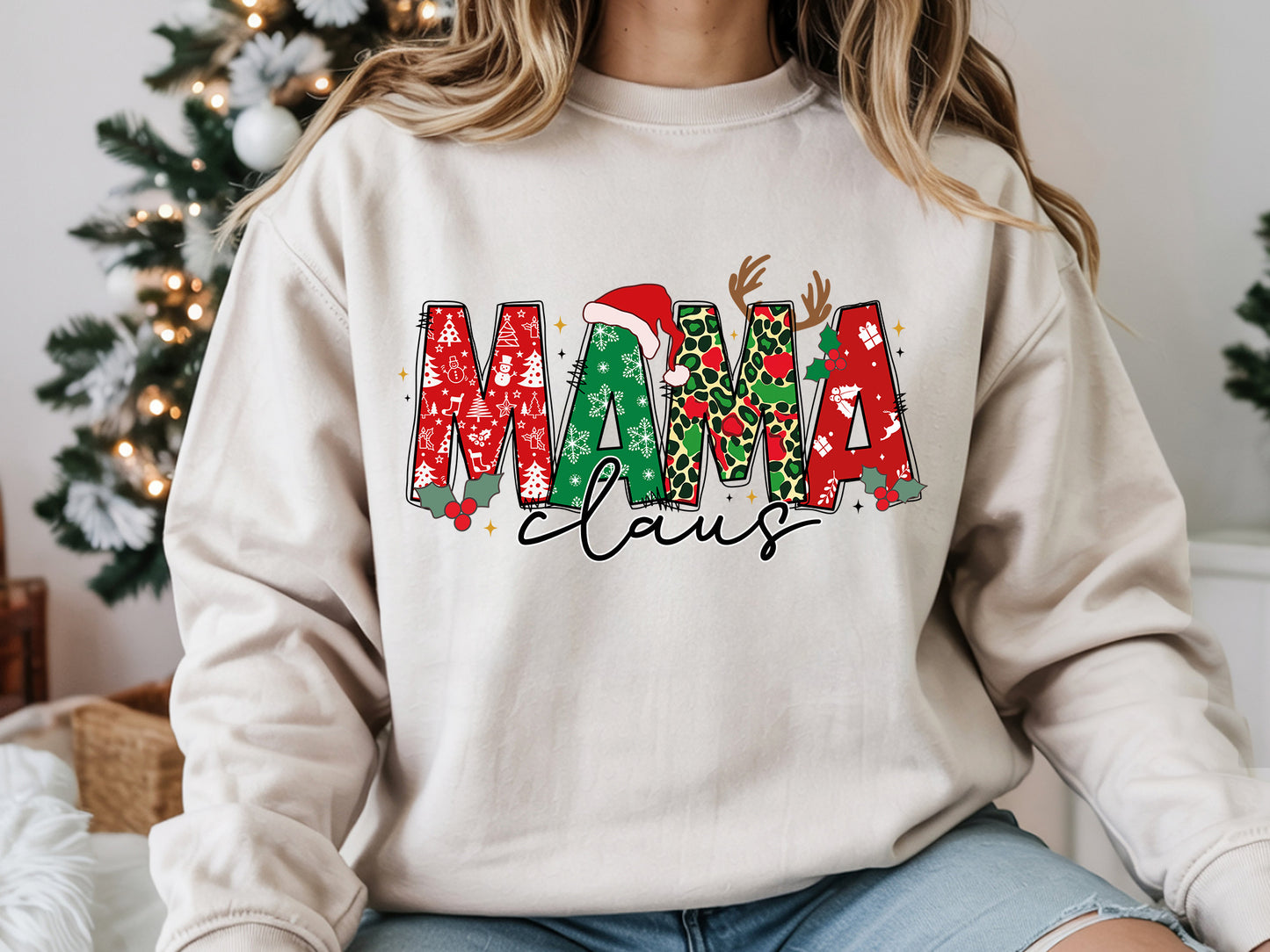 Mama Claus, Christmas PNG Sublimation Design