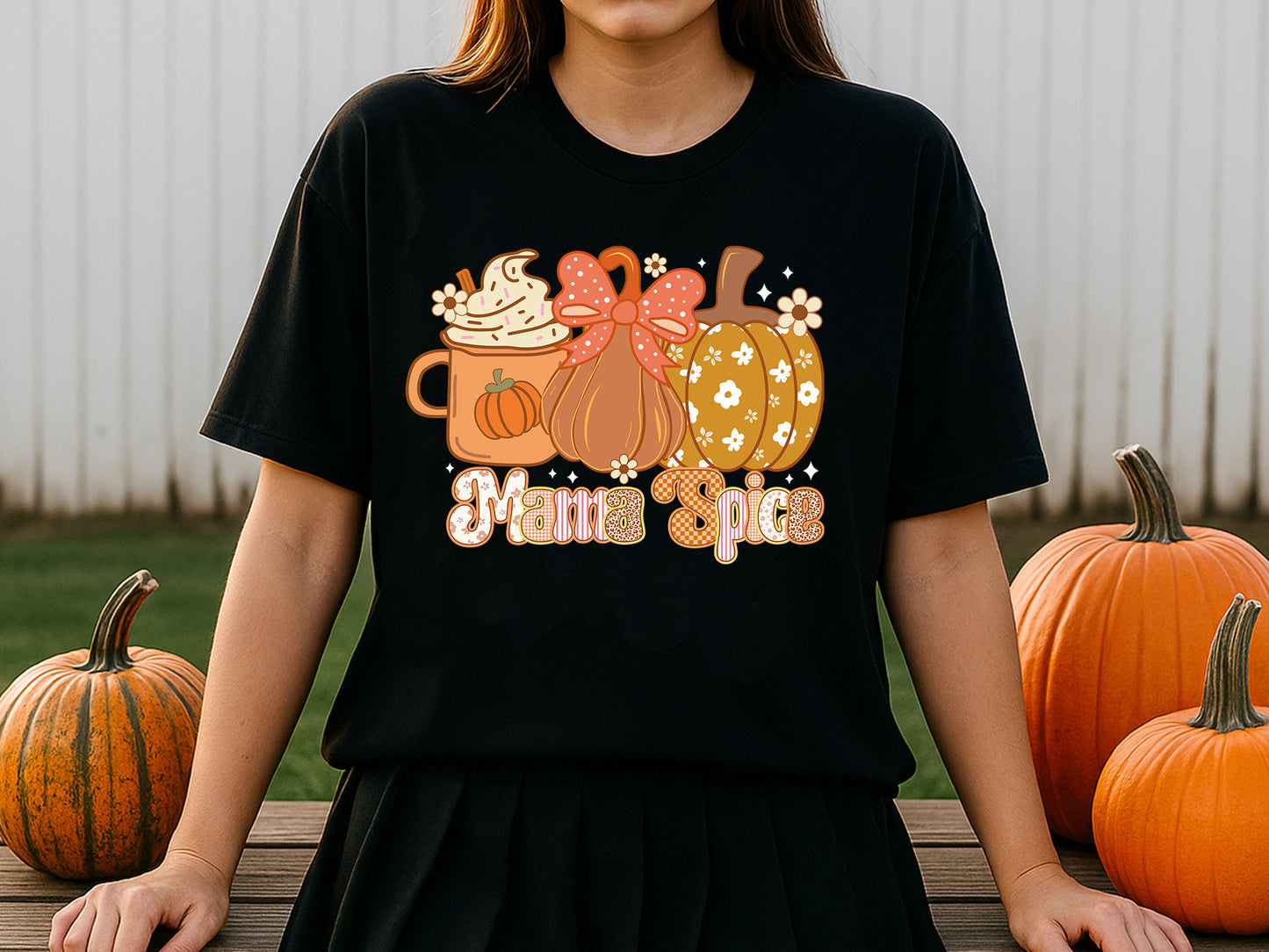 Mama Spice, Fall Coquette Pumpkin Sublimation