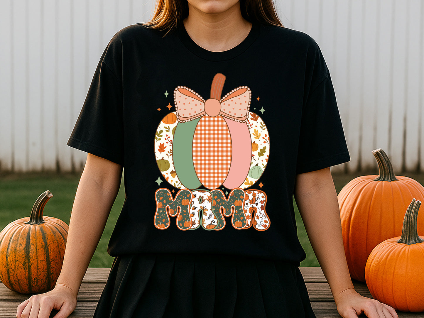 Mama, Coquette Pumpkin Fall Sublimation