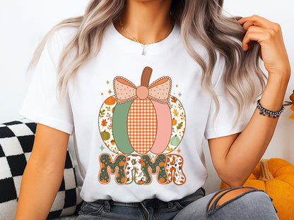 Mama, Coquette Pumpkin Fall Sublimation