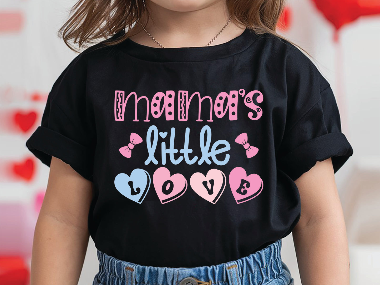 Mama's Little Love - Valentine's Day Kids SVG