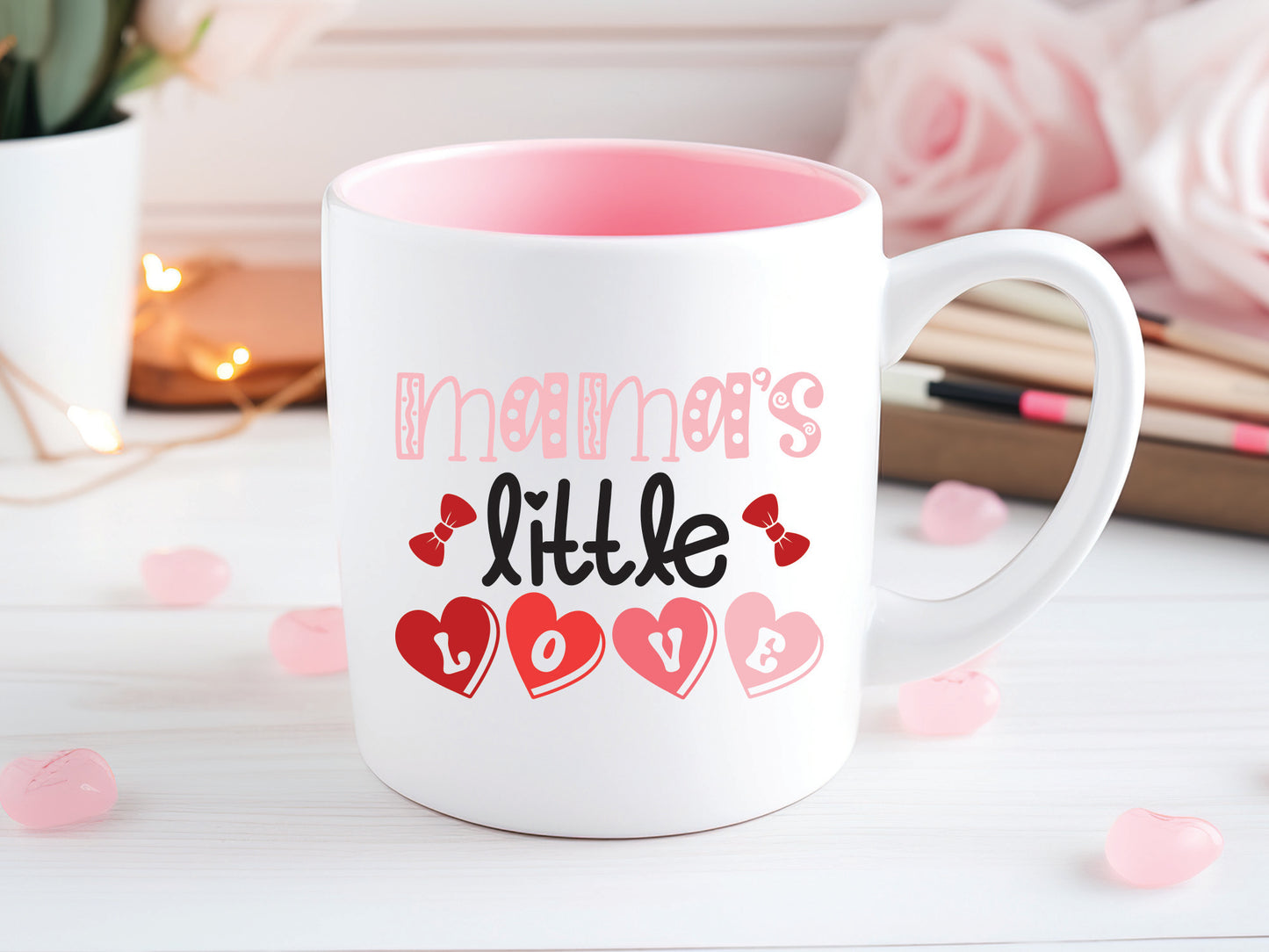 Mama's Little Love - Valentine's Day Kids SVG