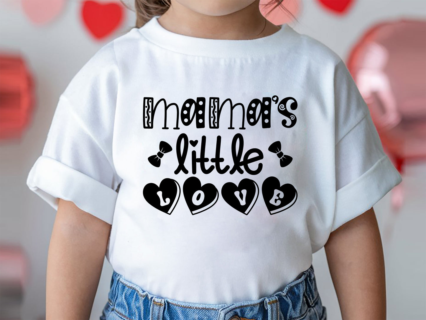 Mama's Little Love - Valentine's Day Kids SVG