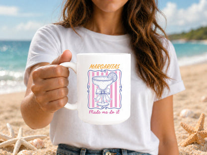 Margaritas Made Me Do It, Coastal Cocktail Summer PNG