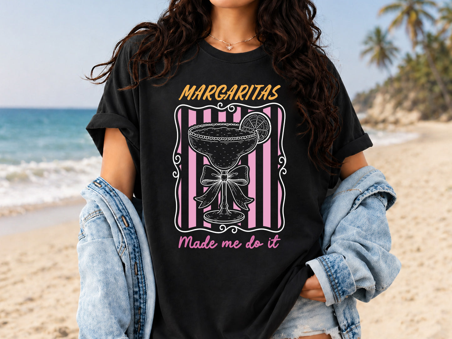 Margaritas Made Me Do It, Coastal Cocktail Summer PNG