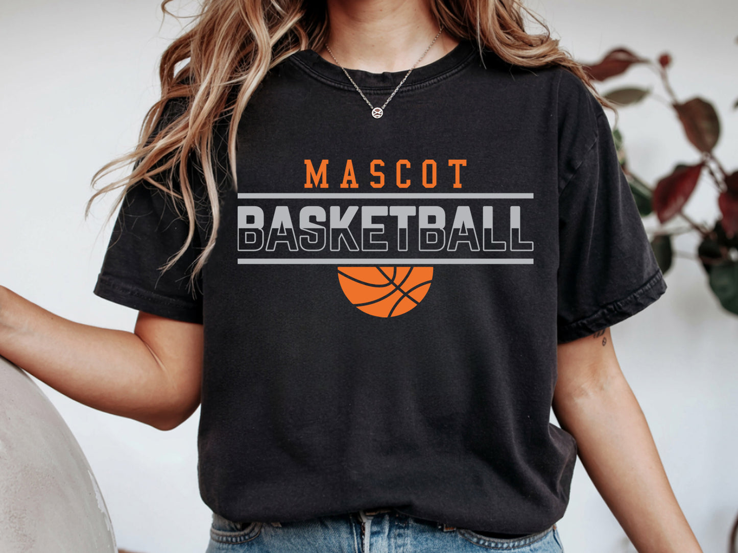 Mascot Basketball SVG Cut File