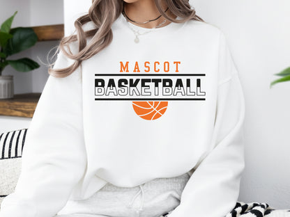 Mascot Basketball SVG Cut File