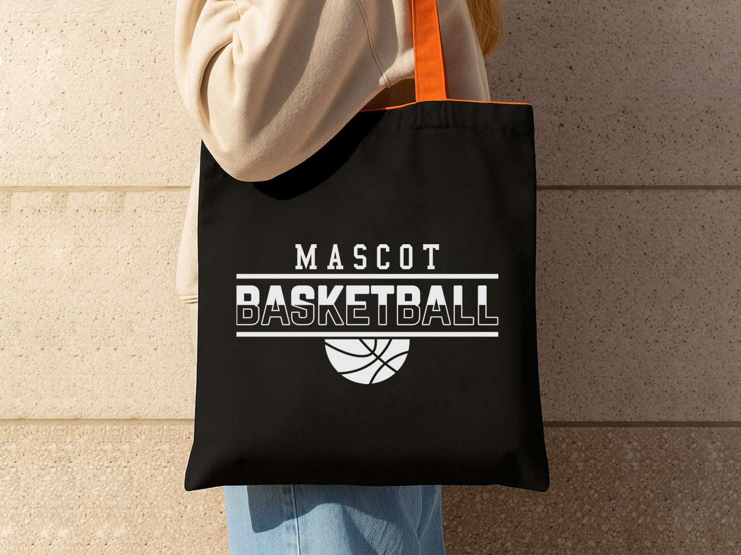 Mascot Basketball SVG Cut File