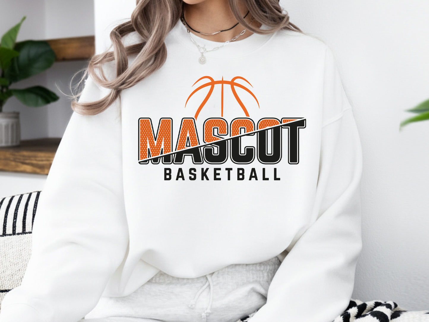 Mascot Basketball SVG Cutting File