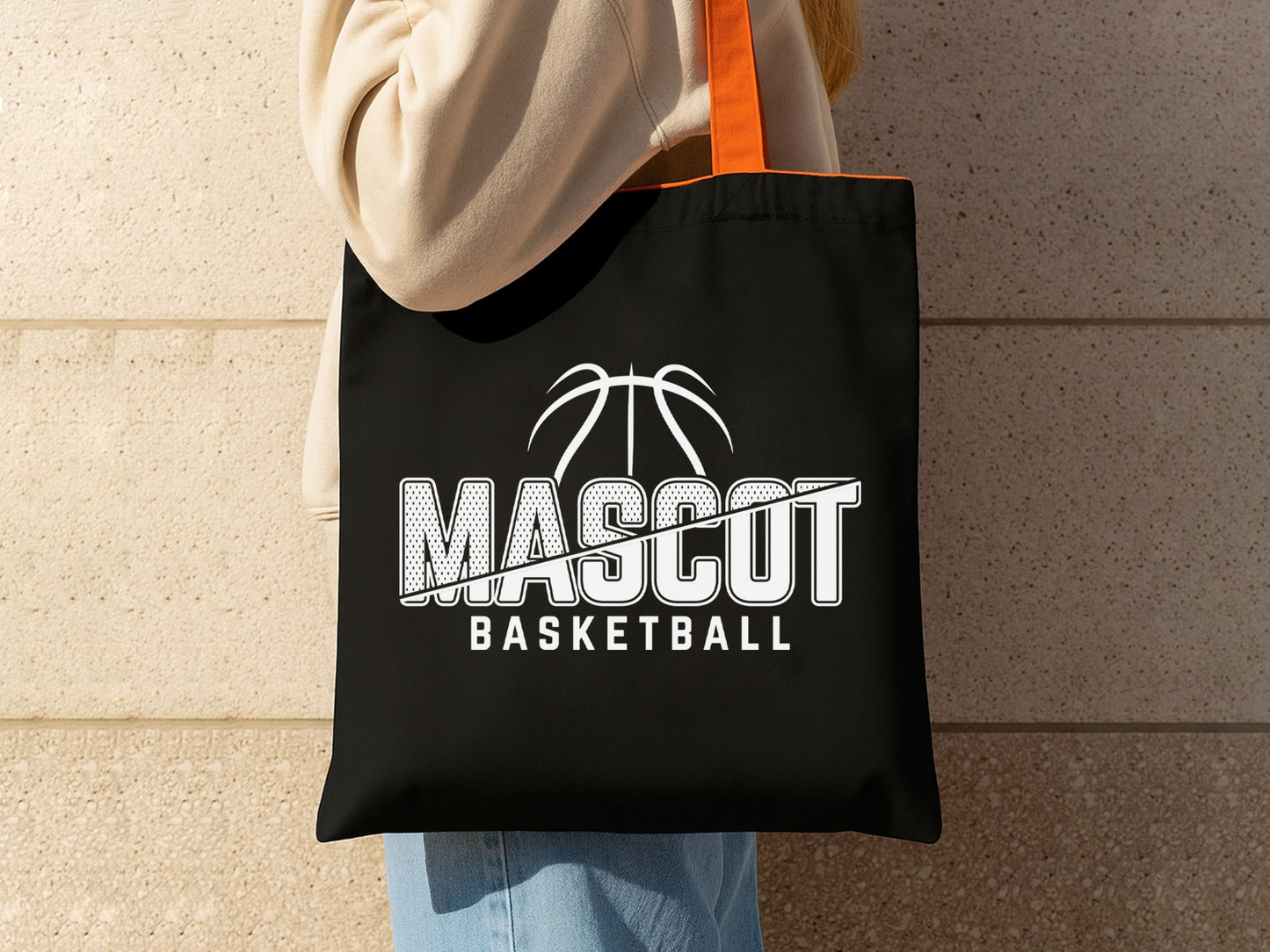 Mascot Basketball SVG Cutting File