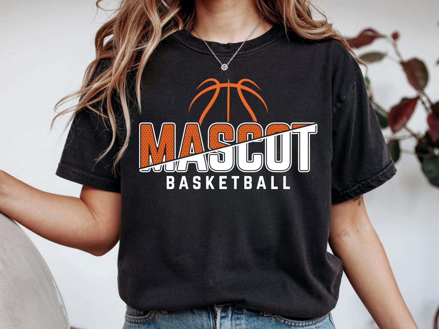 Mascot Basketball SVG Cutting File