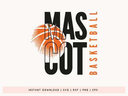 Mascot Basketball SVG Design