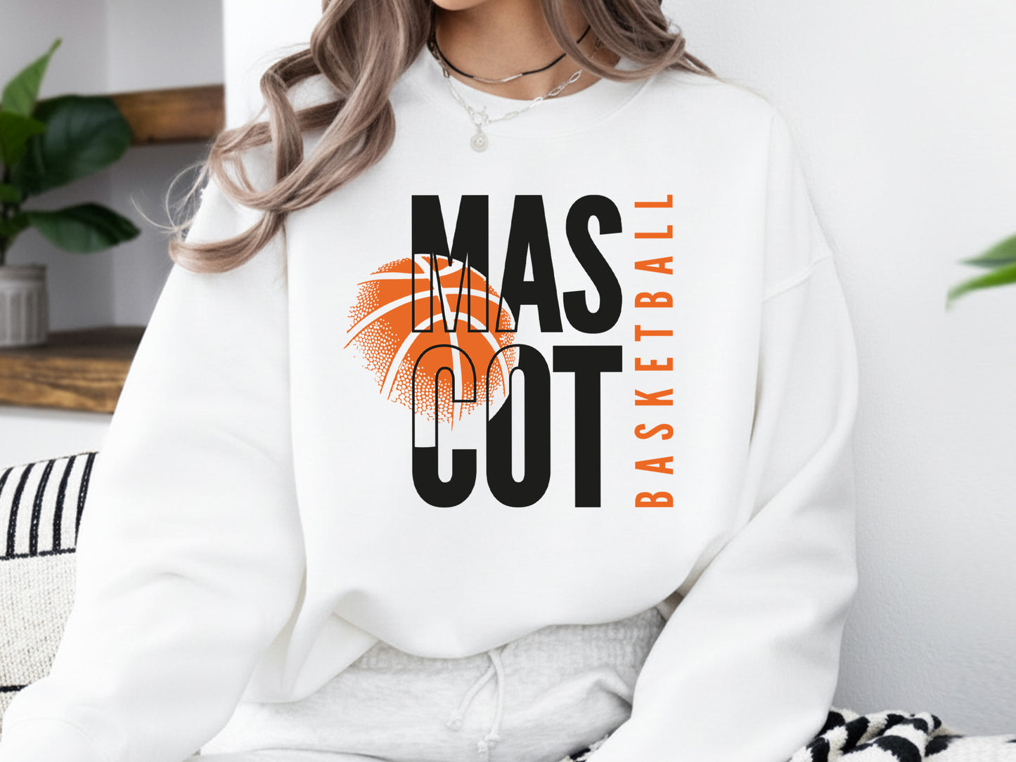 Mascot Basketball SVG Design