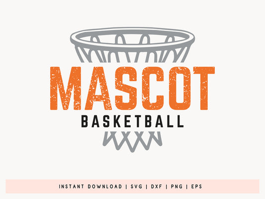 Mascot Basketball SVG File