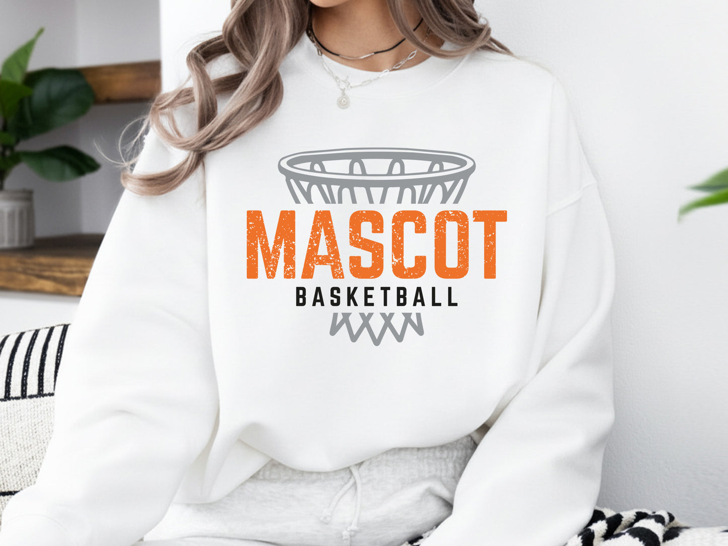 Mascot Basketball SVG File